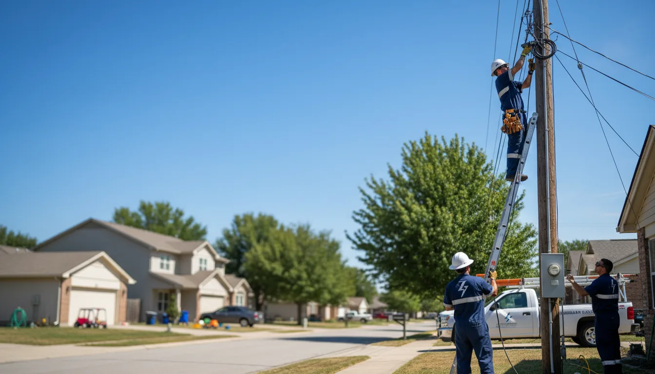 Residential electrician providing installation services in Stamps, AR